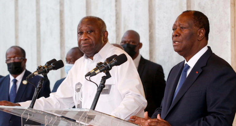 Côte d’Ivoire: Alassane Ouattara gracie l’ancien président Laurent Gbagbo et demande le dégel de ses comptes