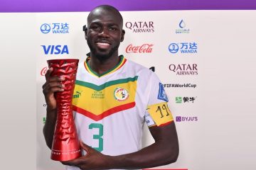 Kalidou Koulibaly  Nommé Joueur du Match Sénégal contre l’Equateur