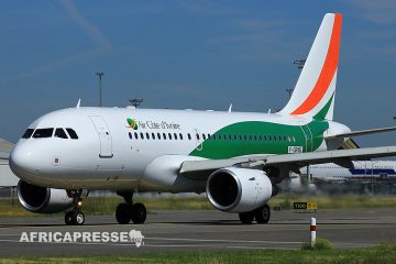 Aéroport de Libreville : un airbus de la compagnie Air Côte d’Ivoire cloué au sol après un incident à l’atterrissage