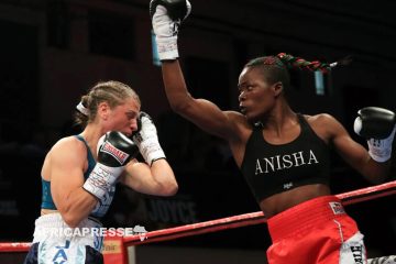 Boxe: la Malawite Anisha Banshee défie la Française Estelle Mossely