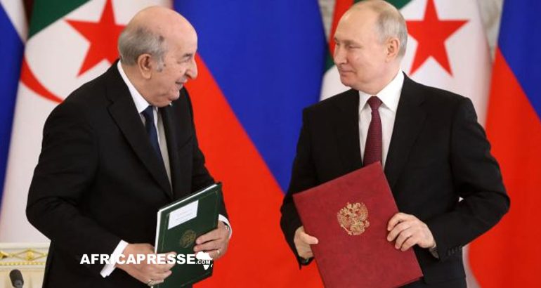 Abdelmadjid Tebboune et Vladimir Poutine