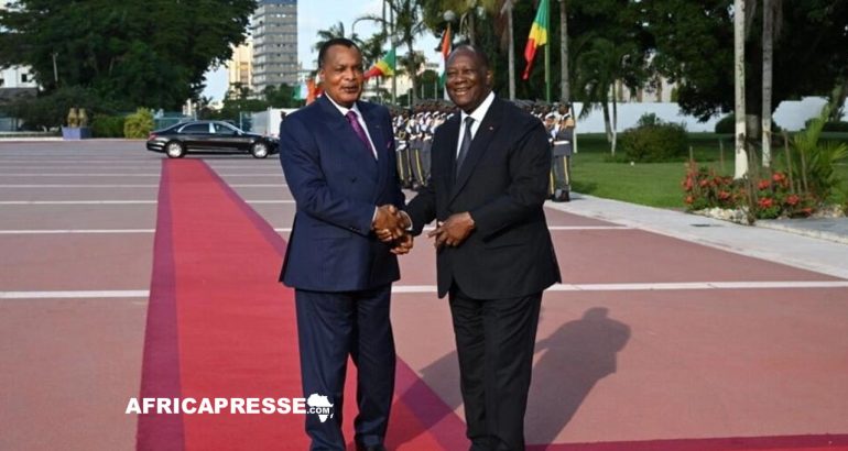 Denis Sassou-Nguesso et Alassane Ouattara
