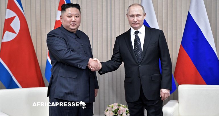 Kim Jong Un et Vladimir Poutine