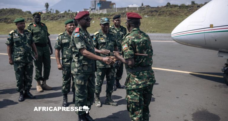 militaires congolais de la force régionale de la Communauté des États de l'Afrique de l'Est (EAC)