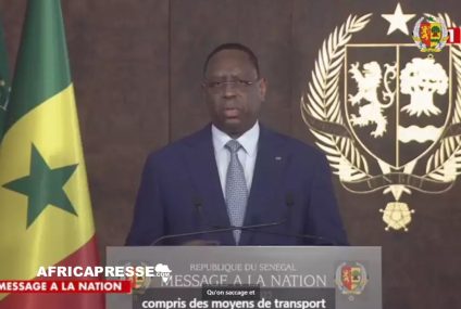 Sénégal : Message à la Nation de Macky Sall du 3 juillet 2023 [Video]