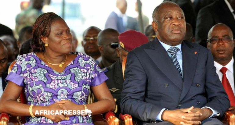 Simone Ehivet Gbagbo et Laurent Gbagbo