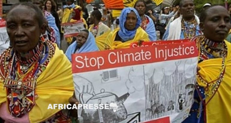 Manifestation contre l'injustice climatique à Nairobi, au Kenya