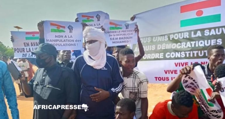 Manifestations pro Bazoum au Niger