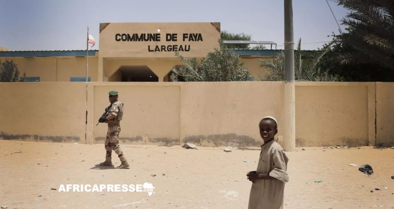 Soldat francais de Barkhane a Fay au Tchad