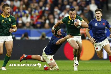 Coupe du Monde de Rugby : L’Afrique du Sud triomphe de la France et file en demi-finale