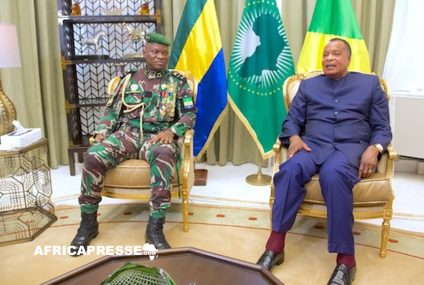 Denis Sassou-Nguesso reçoit le président de la transition gabonaise le général Brice Clotaire Oligui Nguema