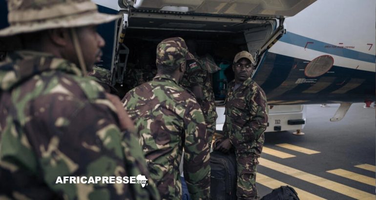 Des soldats kényans de la force régionale de l'EAC