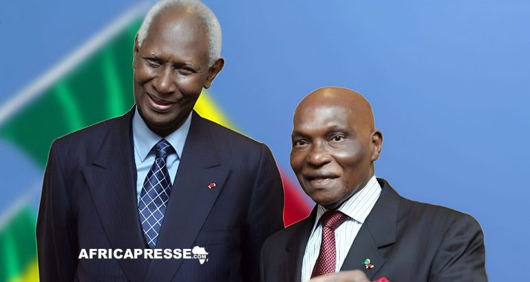Abdou Diouf et Abdoulaye Wade