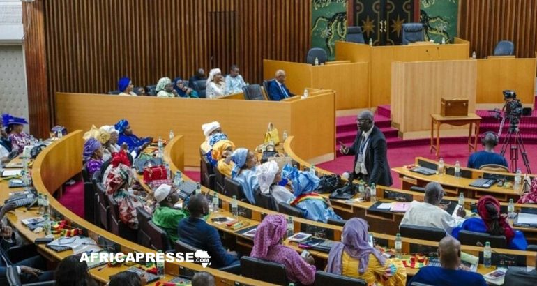 Les députés au parlement du senegal