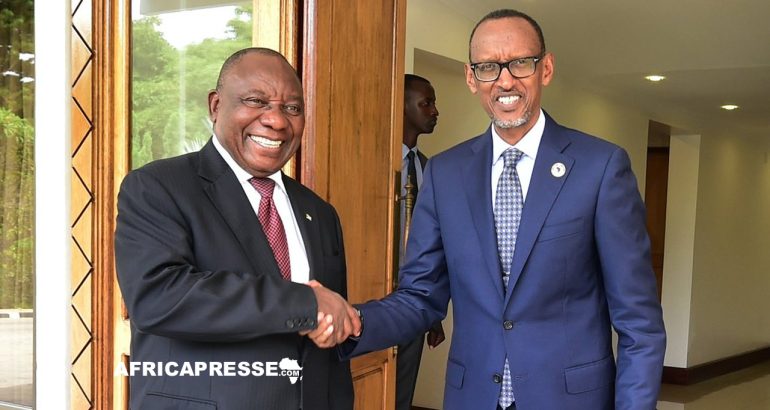Cyril Ramaphosa et Paul Kagame