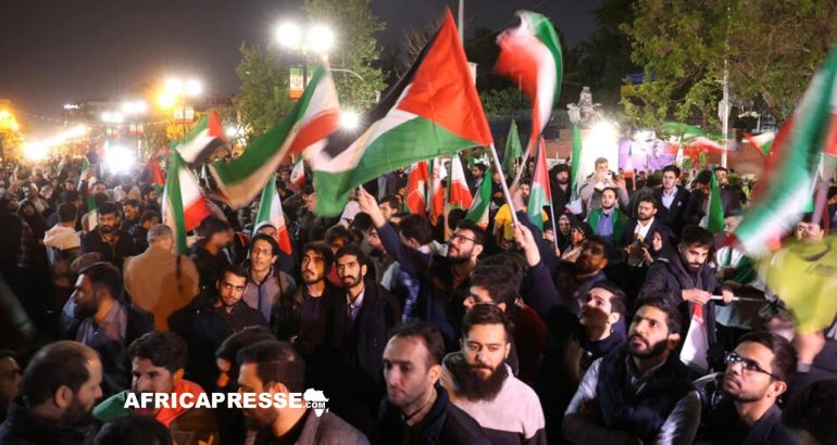 Rassemblement anti-israélien devant l'ambassade britannique à Téhéran
