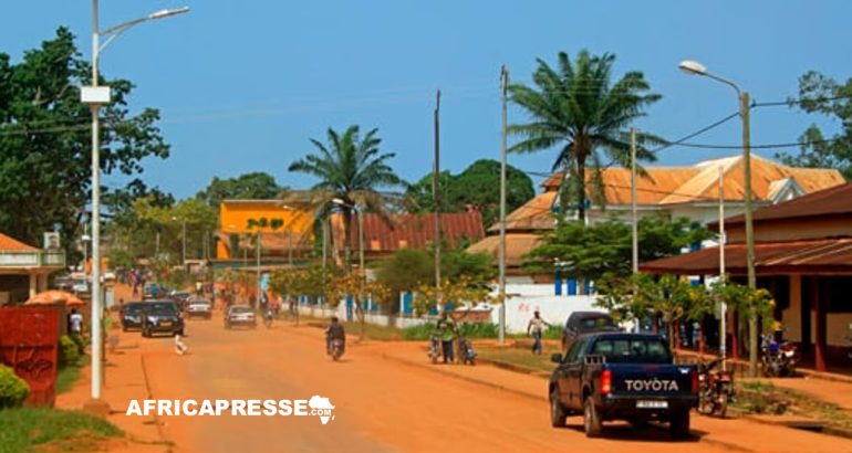 le département de la Sangha ville de Ouesso, au Congo-Brazzaville