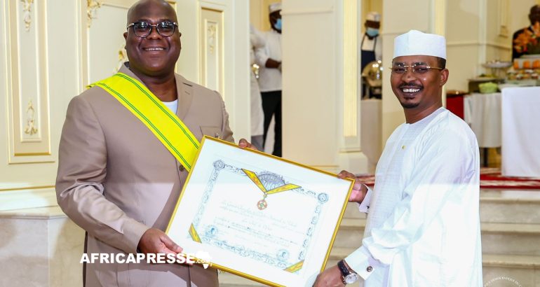 Félix Tshisekedi honoré au Tchad pour son rôle clé dans la transition politique