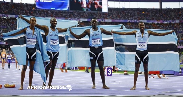 JO 2024 - Le Botswana brille en décrochant l'argent au relais 4x400m