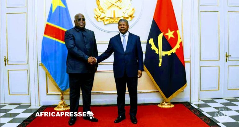 Joao Lourenco et Felix Tshisekedi