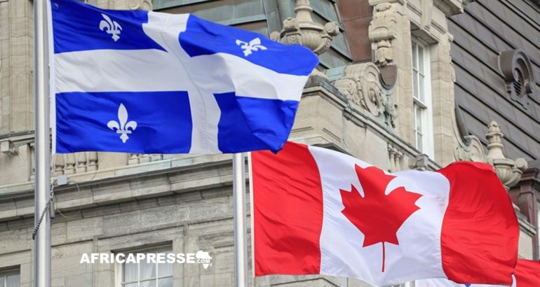 Drapeau Quebec et du Canada