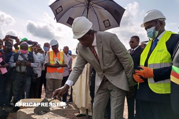 Pose de la première pierre pour un complexe commercial moderne à Bertoua par le gouverneur de la région de l’Est, Grégoire MVONGO