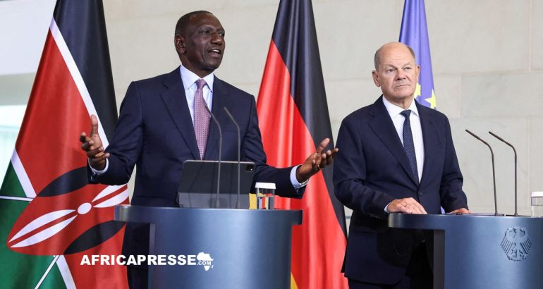 William Ruto et Olaf Scholz