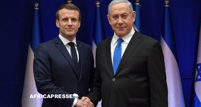 Emmanuel Macron et Benyamin Netanyahu