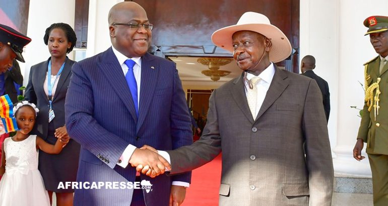 Félix Tshisekedi et Yoweri Museveni