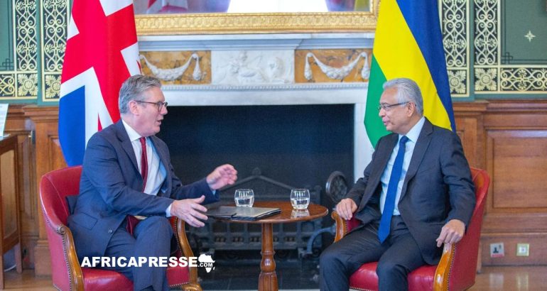 Premier ministre britannique, Sir Keir Starmer et le Premier ministre Mauricien, Pravind Jugnauth