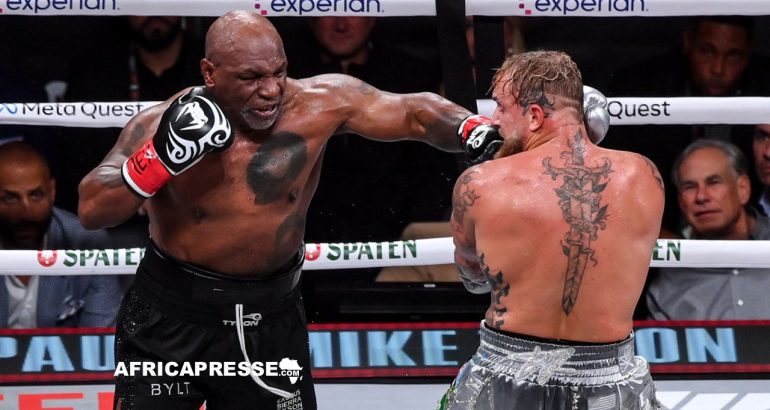 La légende Mike Tyson s’incline face à Jake Paul, un choc des générations