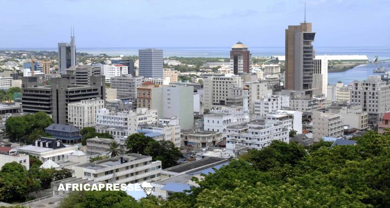 Une vue de Port Louis capital de Ile Maurice