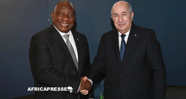 Le président sud-africain Cyril Ramaphosa en Algérie : renforcer les relations entre les deux pays