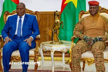 Renforcement des liens entre Ouagadougou et Bangui : Touadéra en visite stratégique au Burkina Faso