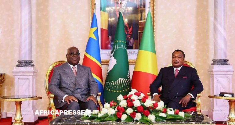 Félix Tshisekedi et Denis Sassou Nguesso