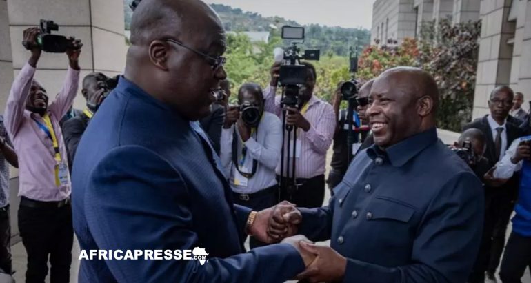 Félix Tshisekedi et Évariste Ndayishimiye