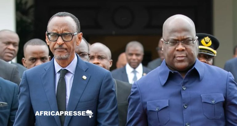 Paul Kagame et Felix Tshisekedi