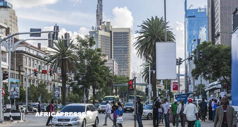 Une vue de Nairobi au Kenya