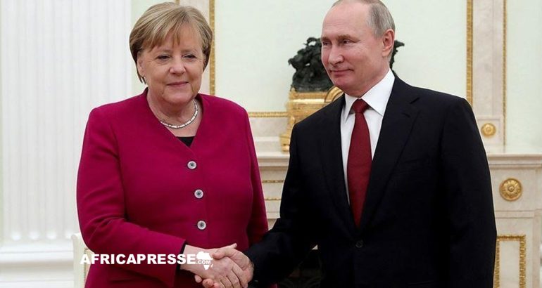 Angela Merkel et Vladimir Poutine