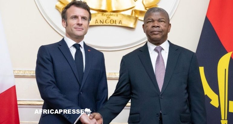 Emmanuel Macron et Joao Lourenco