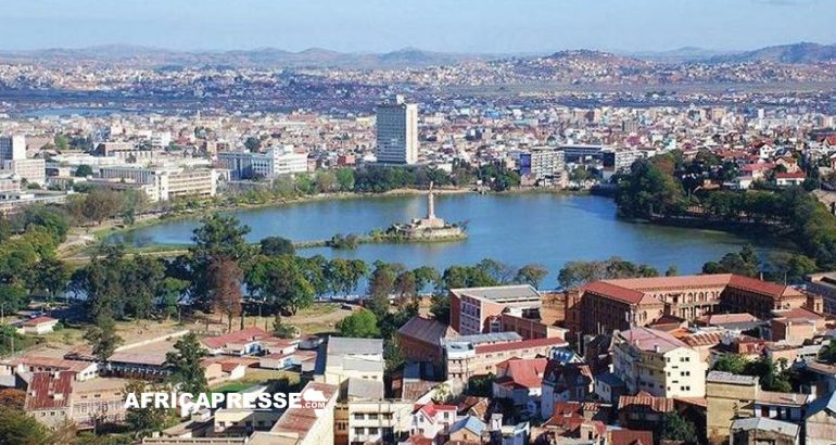 Une vue de Antananarivo a Madagascar