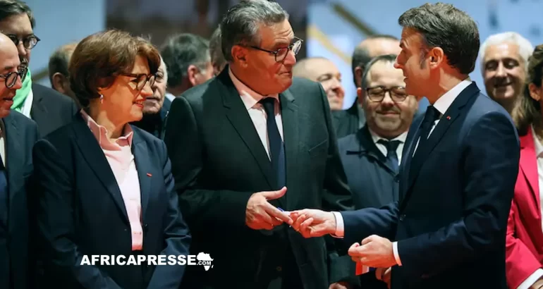 Aziz Akhannouch et Emmanuel Macron