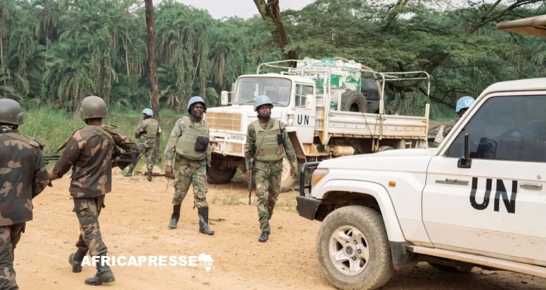 Des soldats malawites faisant partie de la Monusco - Malawi