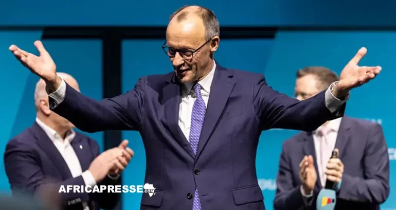Le chef du parti conservateur allemand (CDU), Friedrich Merz