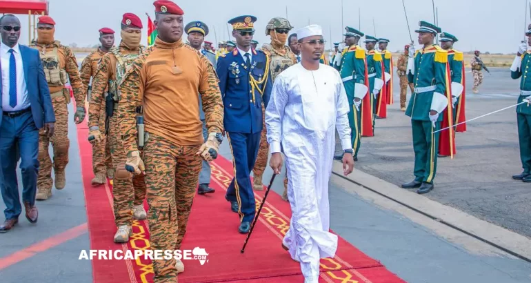 Mahamat Idriss Déby et Ibrahim Traoré