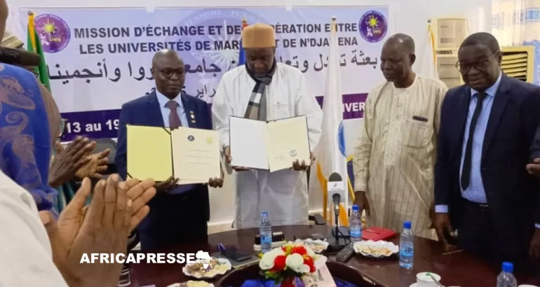 Partenariat universitaire : Maroua et N’Djamena signent un accord pour une coopération accrue Maroua et N'Djamena signent un accord pour une coopération