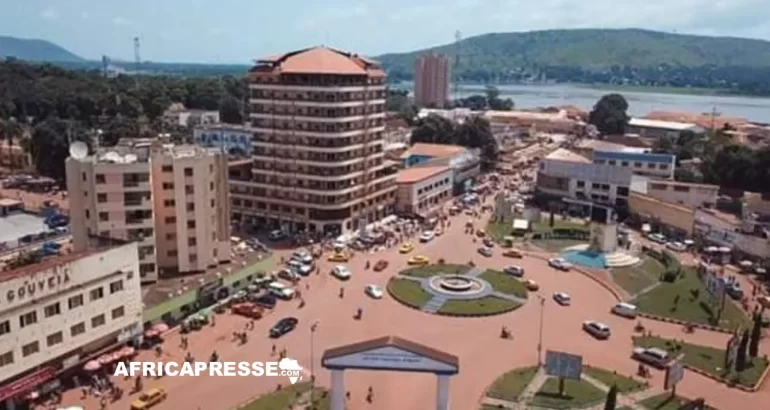 Une vue de Bangui en Centrafrique