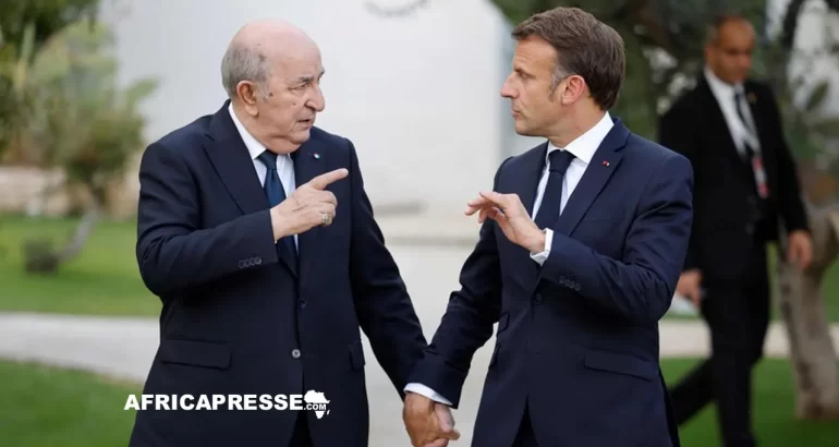 Abdelmadjid Tebboune et Emmanuel Macron
