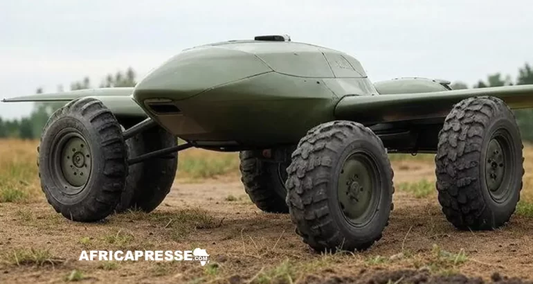 Drones terrestres (Image generée pat L'IA)