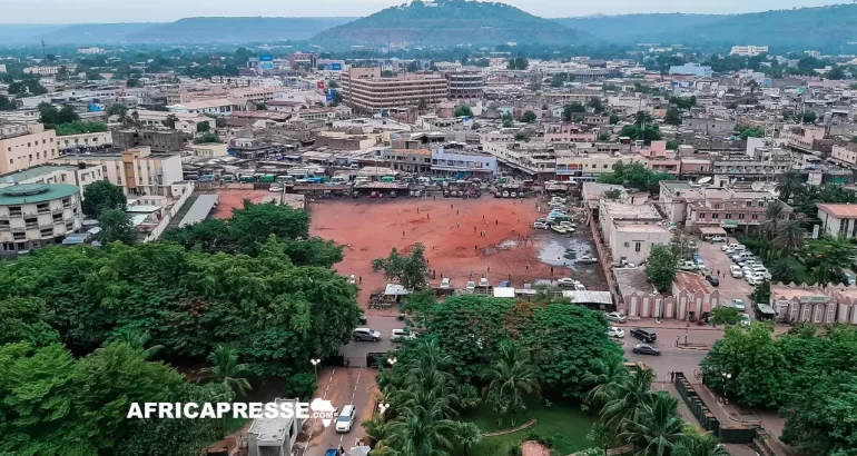 Une vue de Bamako au Mali